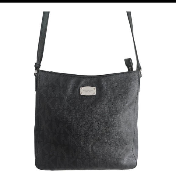 MICHAEL KORS Signature Jet Set Travel Messenger Crossbody Folio Bag Rare - Picture 5 of 15